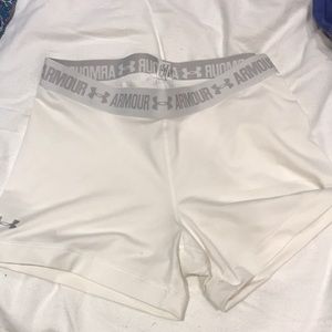 White Under Amour Spandex